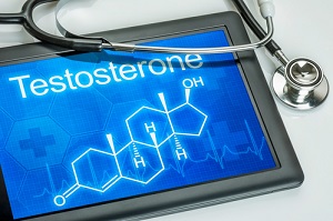 Tablet with the chemical formula of testosterone